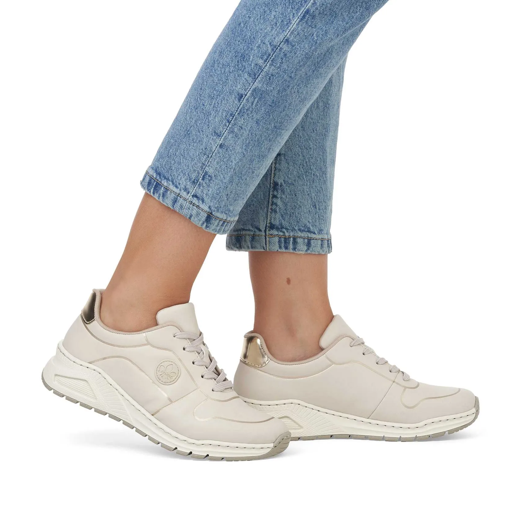 Rieker Sneakers-Women'S Sneaker Low Light Beige