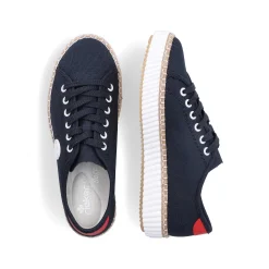 Rieker Vegan-Women'S Sneaker Low Steel Blue