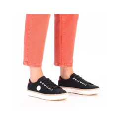 Rieker Vegan-Women'S Sneaker Low Steel Blue