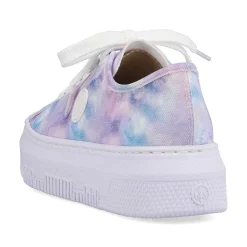 Rieker Colorful Styles-Women'S Sneaker Low Multi-Crystal White