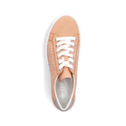 Rieker Colorful Styles-Women'S Sneaker Low Pastel Orange