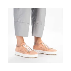 Rieker Colorful Styles-Women'S Sneaker Low Pastel Orange