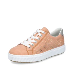 Rieker Colorful Styles-Women'S Sneaker Low Pastel Orange