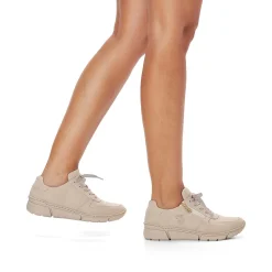 Rieker Sneakers-Women'S Sneaker Low Cream Beige