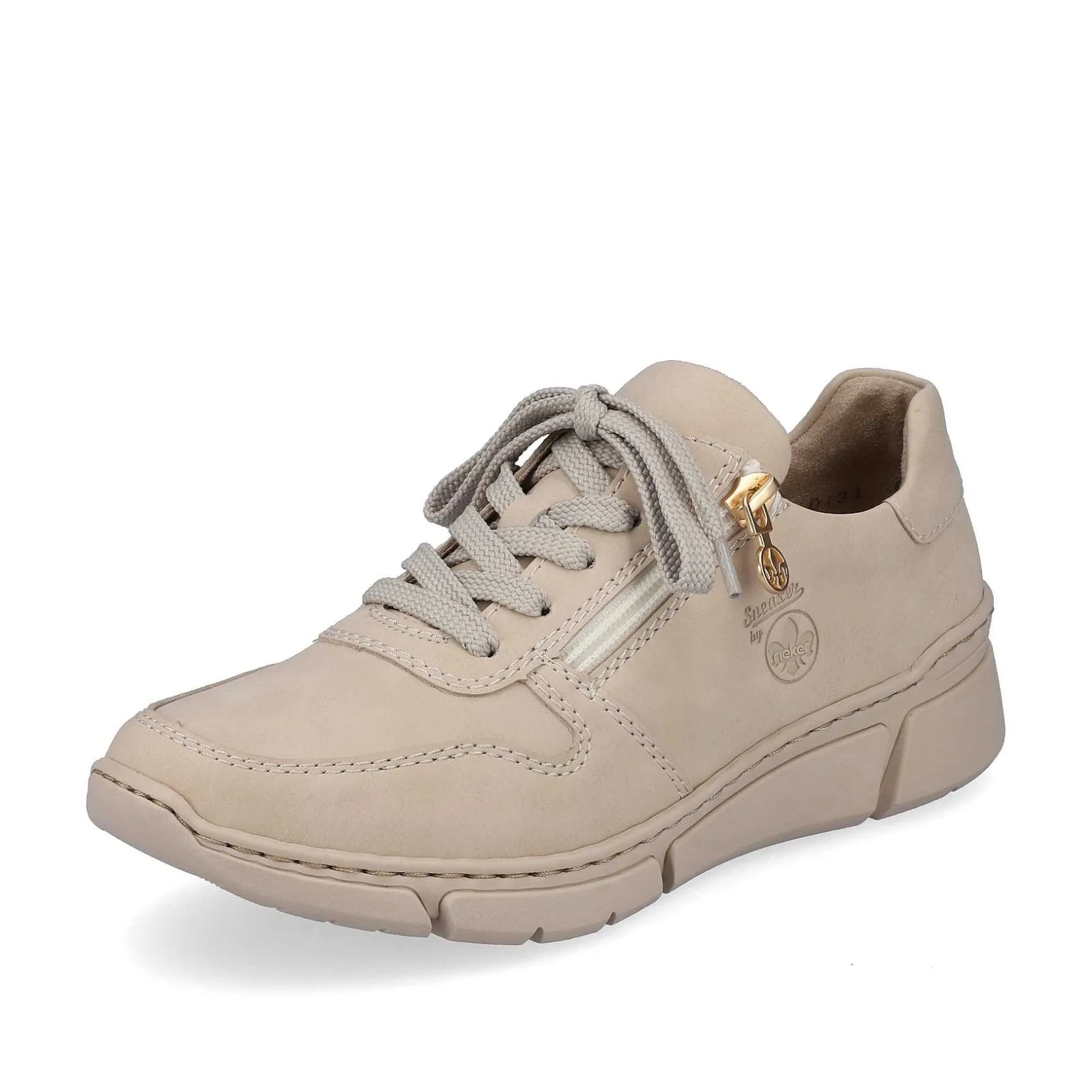Rieker Sneakers-Women'S Sneaker Low Cream Beige