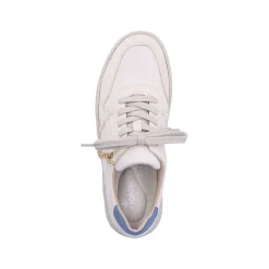 Rieker Sneakers-Women'S Sneaker Low Cream Beige-Royal Blue