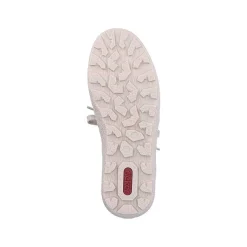 Rieker Sneakers-Women'S Sneaker Low Cream Beige-Royal Blue