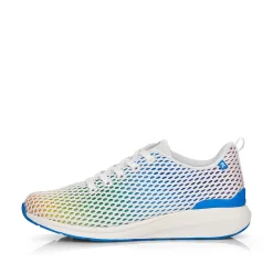 Rieker Colorful Styles-Women'S Sneaker Low Crystal-White Rainbow