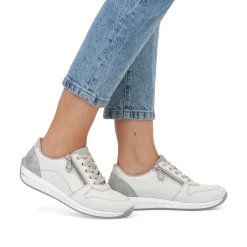 Rieker Sneakers-Women'S Sneaker Low Cream White