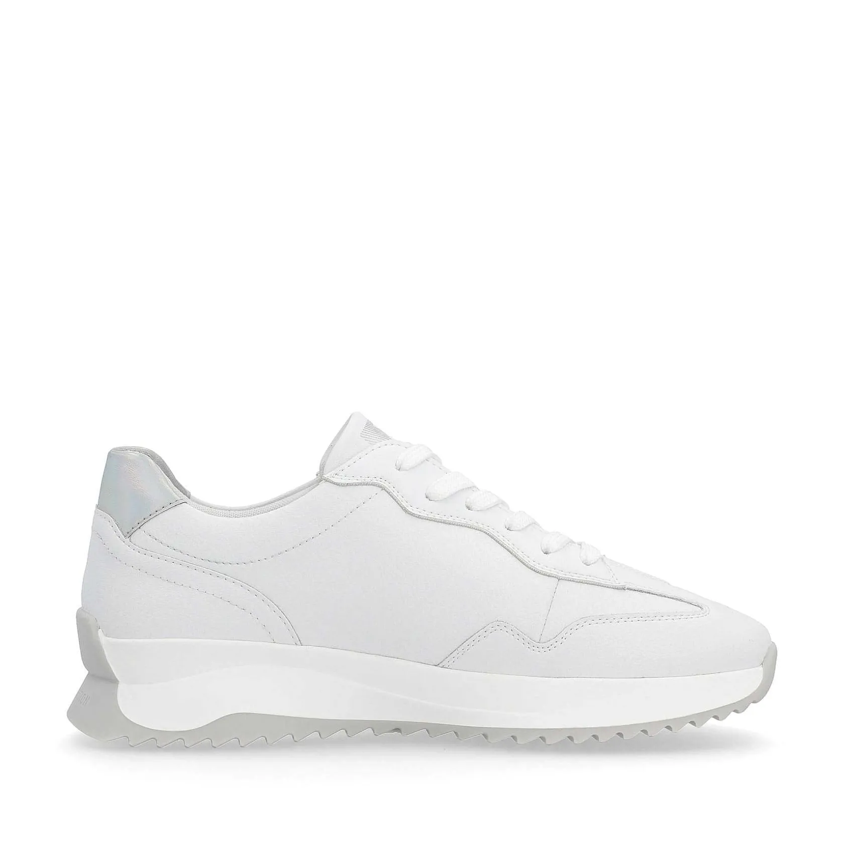Rieker Sneakers-Women'S Sneaker Low Pearl-White Silver-Metallic