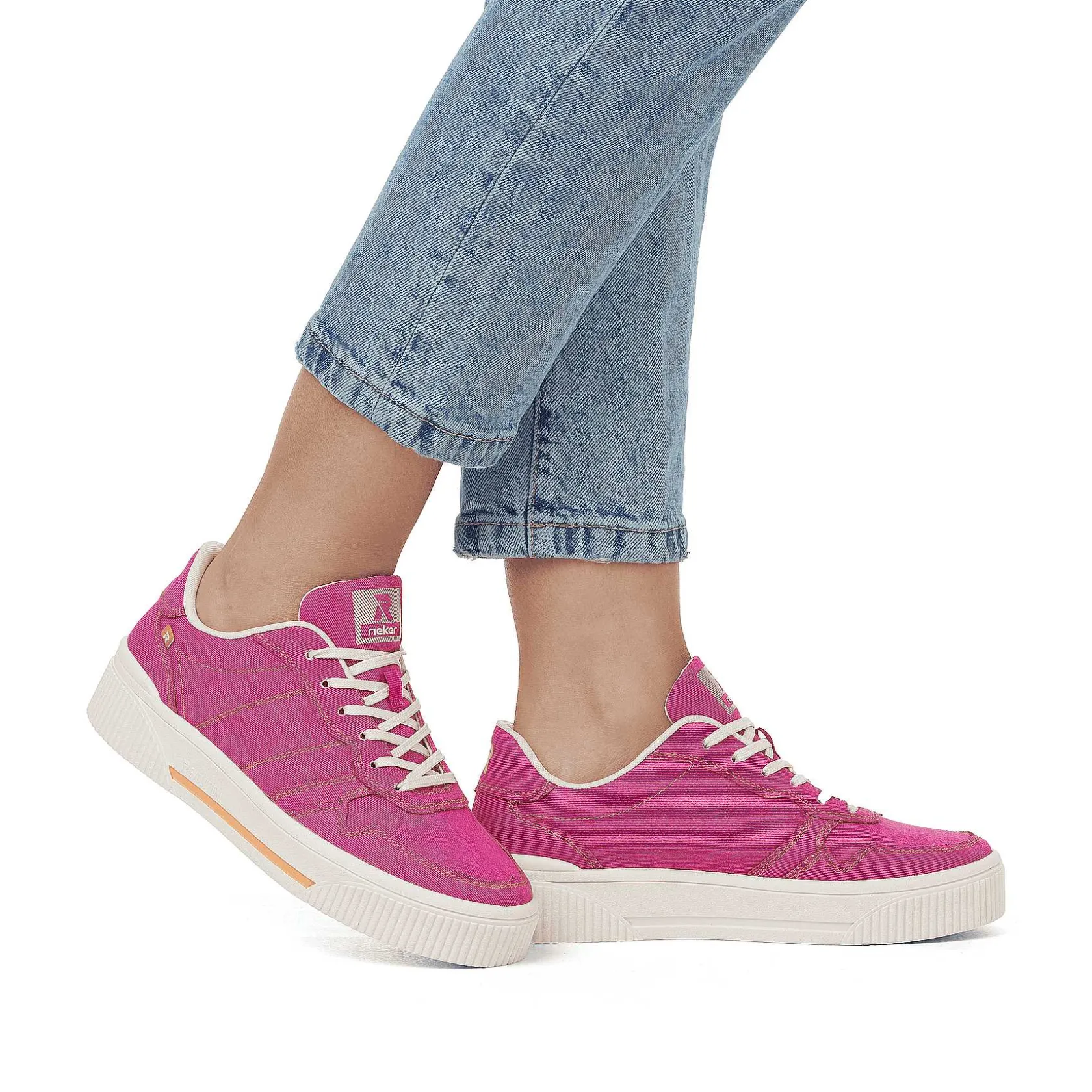 Rieker Colorful Styles-Women'S Sneaker Low Magenta