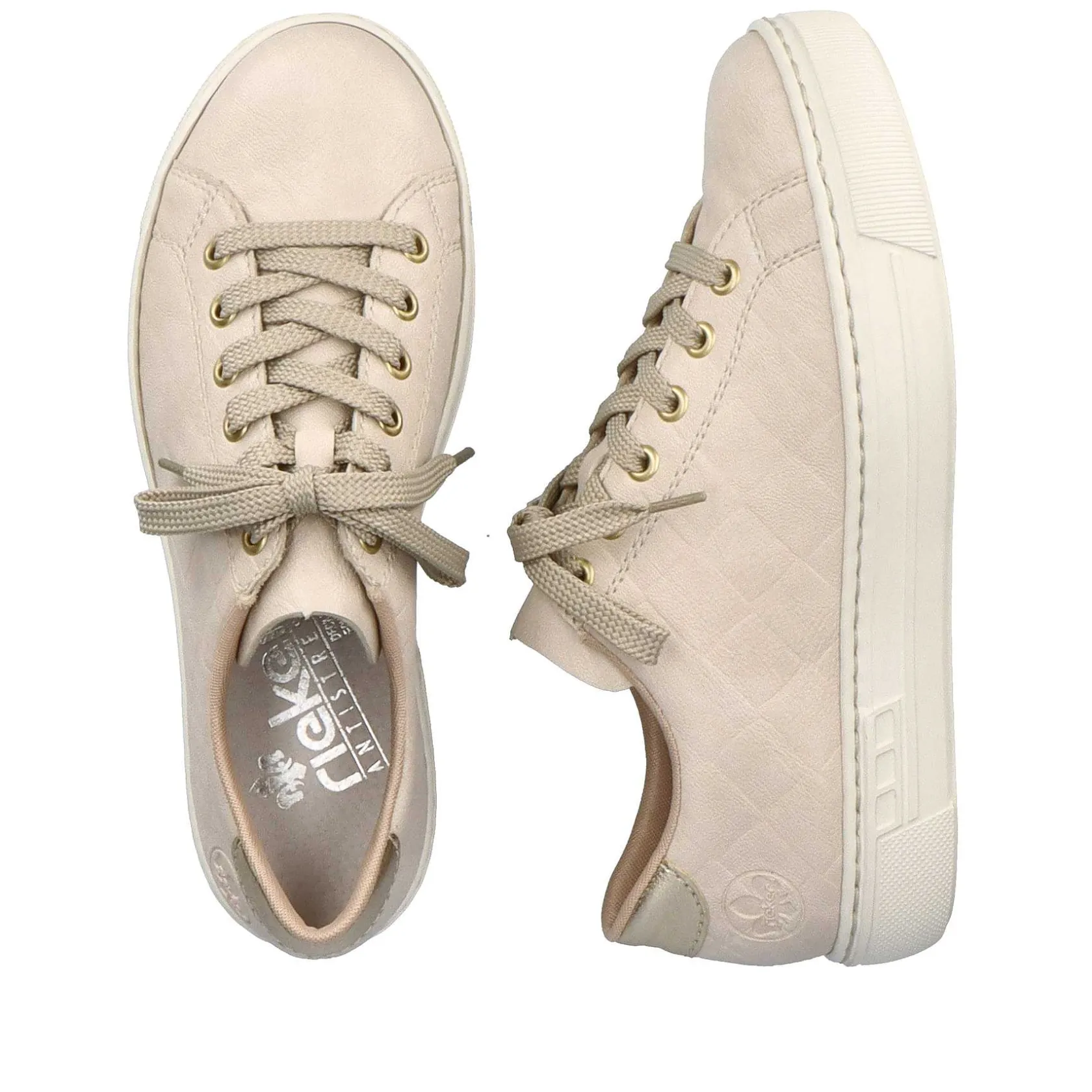 Rieker Sneakers-Women'S Sneaker Low Light Beige
