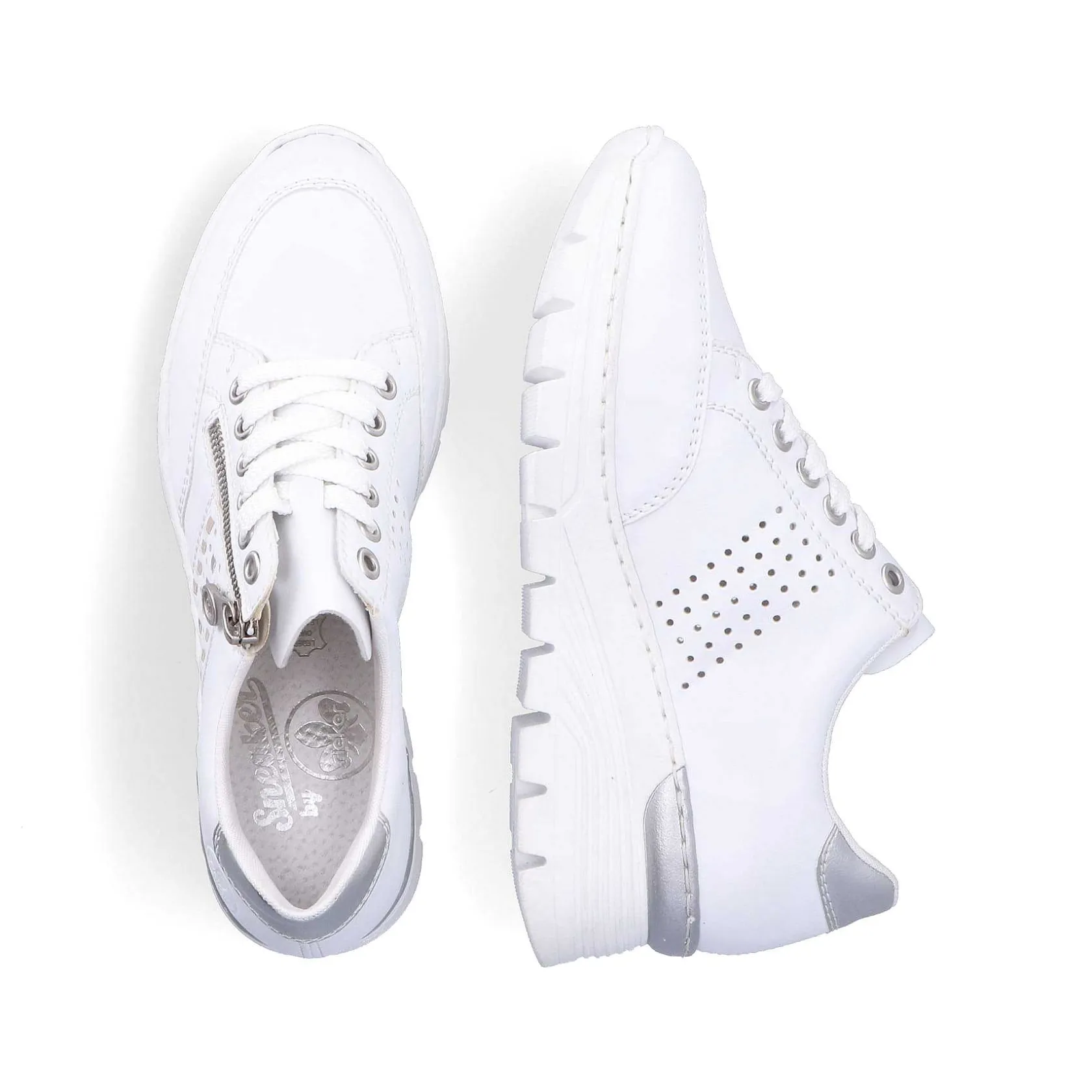 Rieker Sneakers-Women'S Sneaker Low Pure White