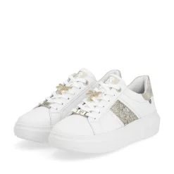 Rieker Sneakers-Women'S Sneaker Low Swan-White Gold