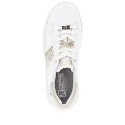 Rieker Sneakers-Women'S Sneaker Low Swan-White Gold