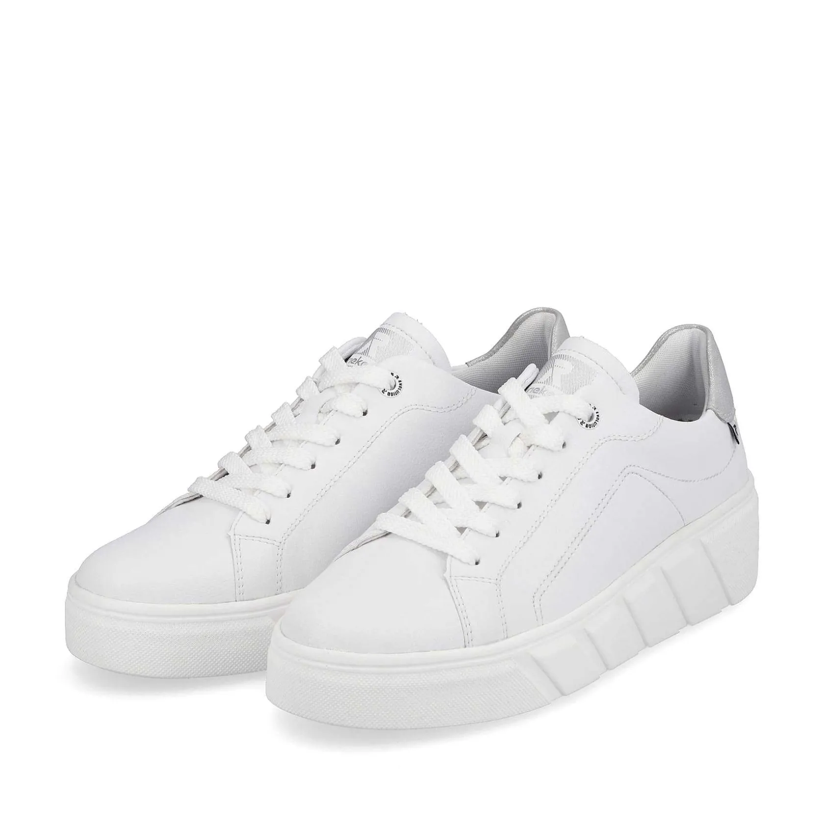 Rieker Sneakers-Women'S Sneaker Low Crystal White