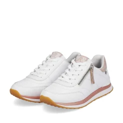 Rieker Sneakers-Women'S Sneaker Low Swan-White Rose