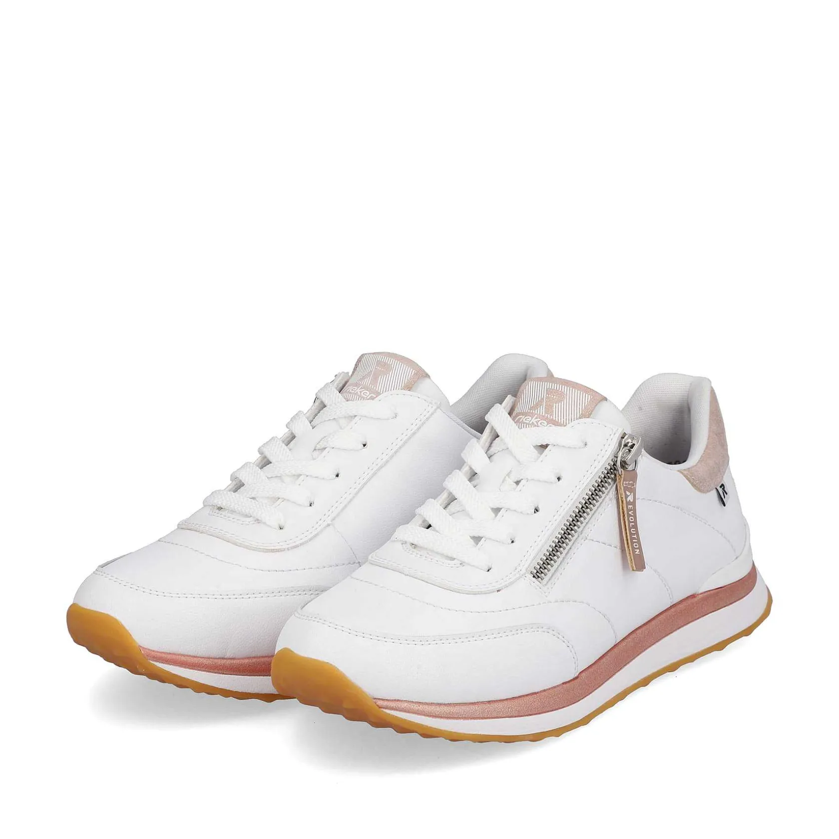 Rieker Sneakers-Women'S Sneaker Low Swan-White Rose