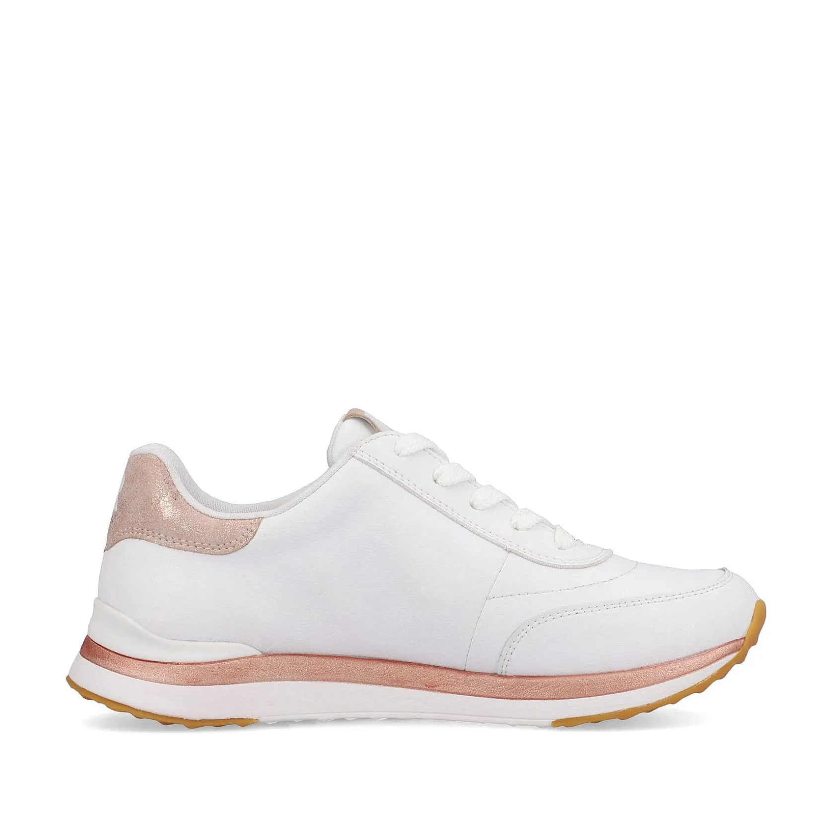 Rieker Sneakers-Women'S Sneaker Low Swan-White Rose