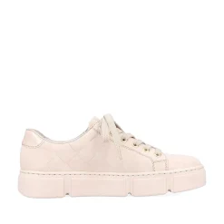 Rieker Sneakers-Women'S Sneaker Low Cream Beige