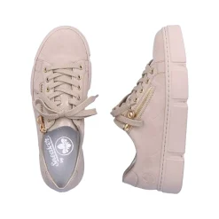Rieker Sneakers-Women'S Sneaker Low Cream Beige