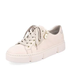 Rieker Sneakers-Women'S Sneaker Low Cream Beige