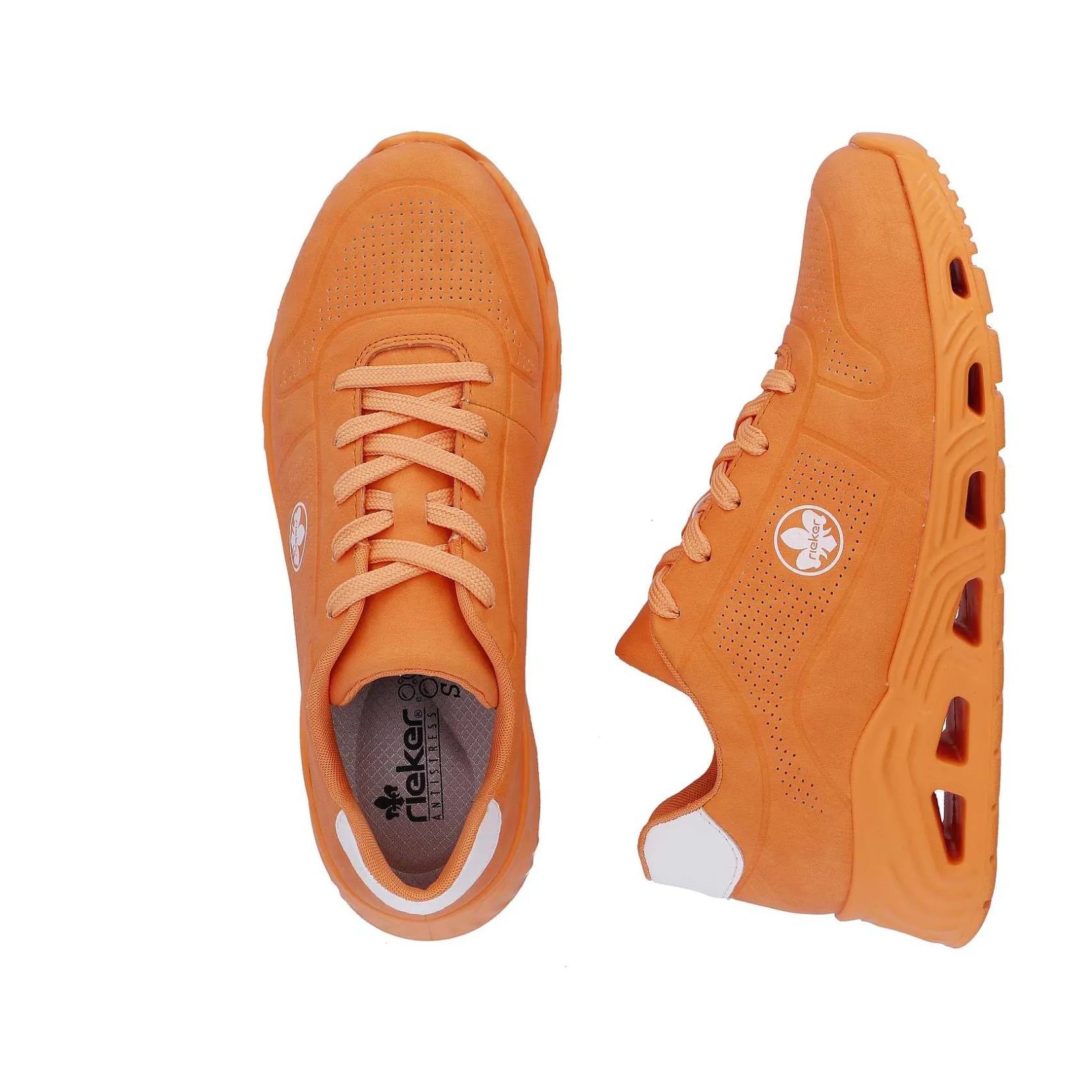 Rieker Colorful Styles-Women'S Sneaker Low Glowing Orange