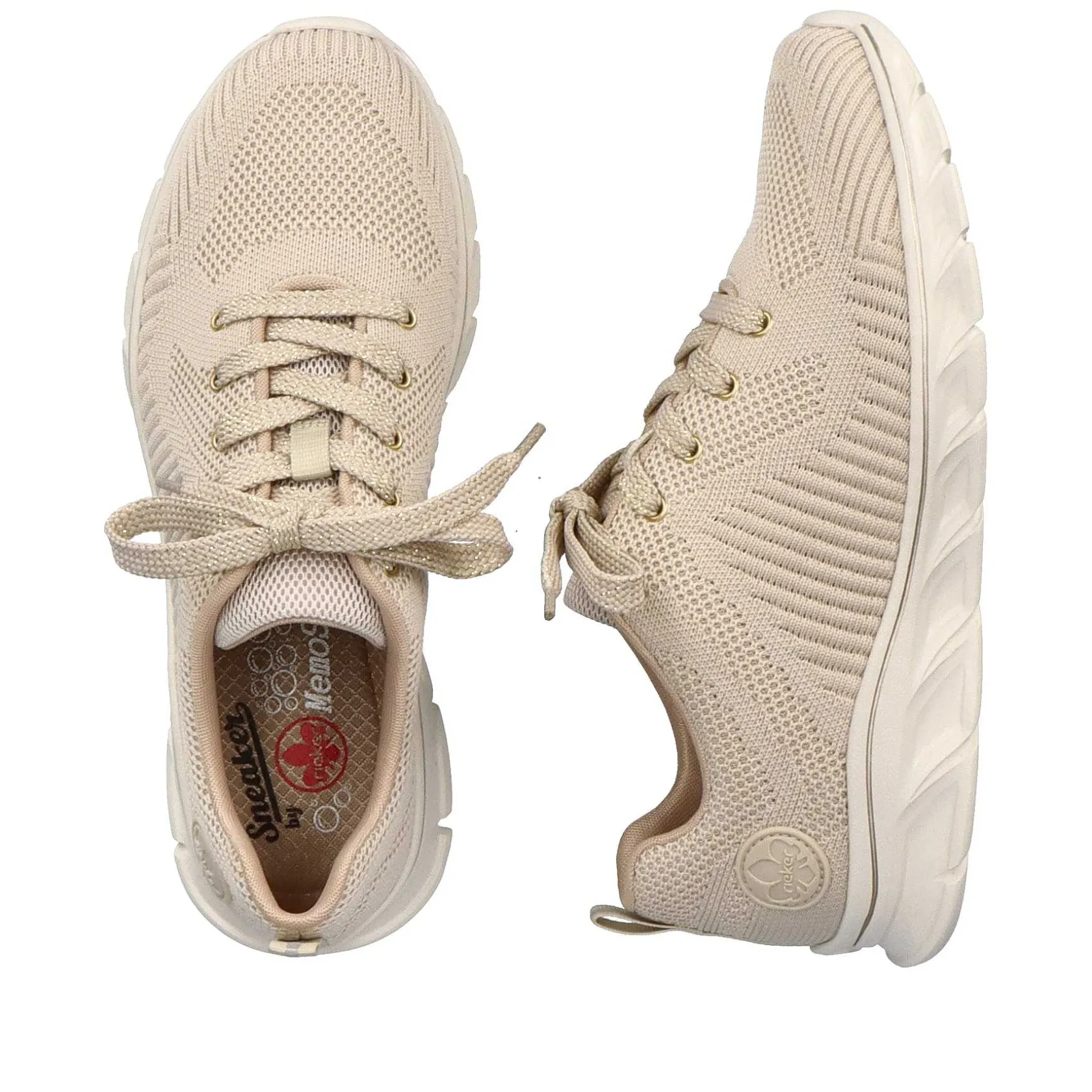Rieker Vegan-Women'S Sneaker Low Light Beige
