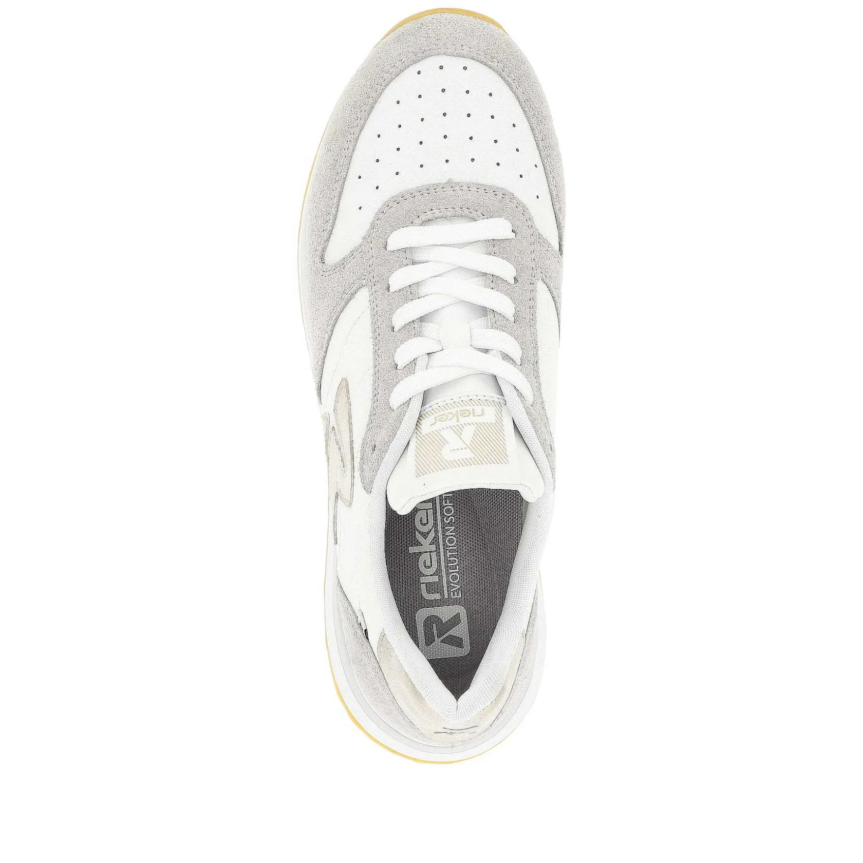 Rieker Sneakers-Women'S Sneaker Low Pearl-White Clay-Beige