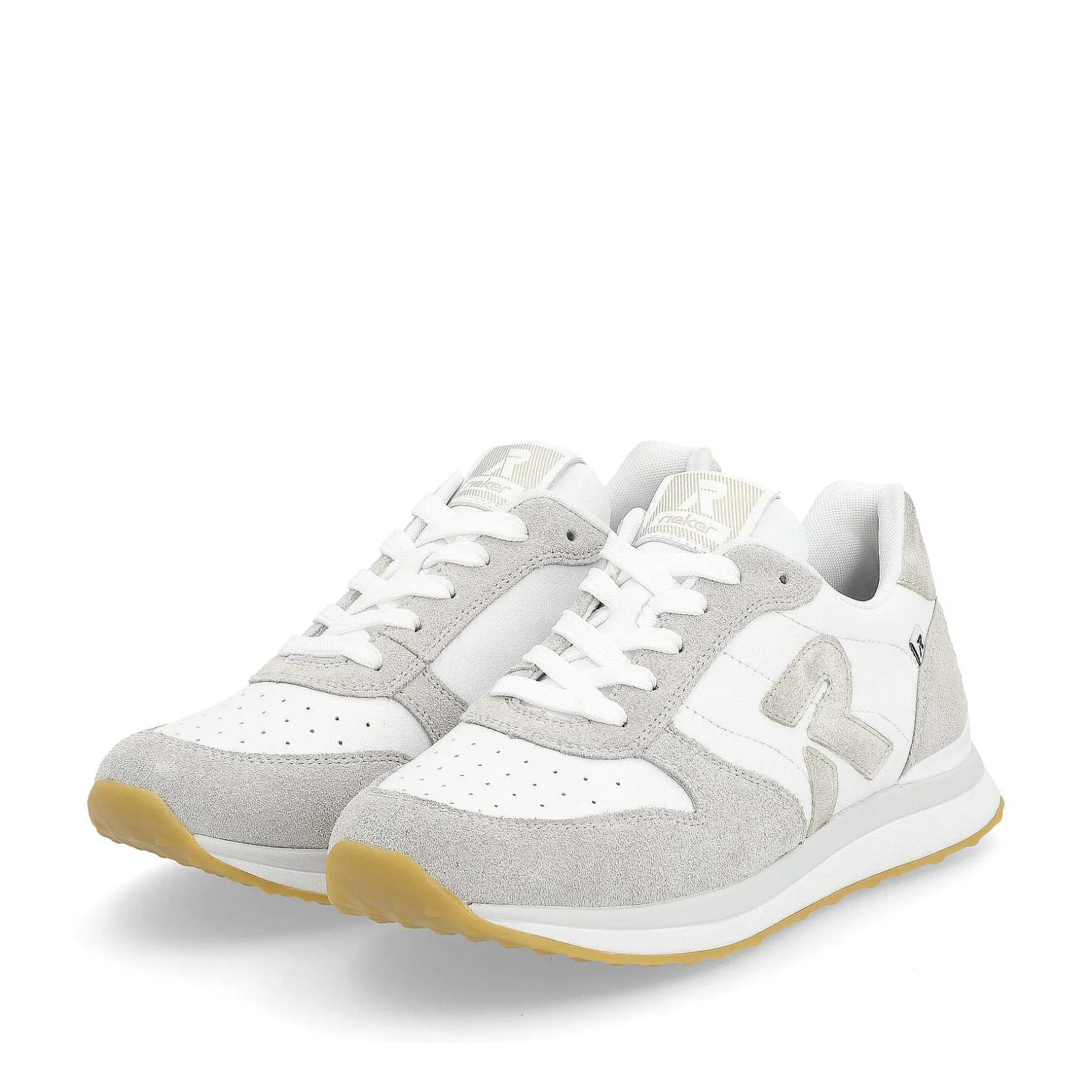 Rieker Sneakers-Women'S Sneaker Low Pearl-White Clay-Beige
