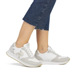Rieker Sneakers-Women'S Sneaker Low Pearl-White Clay-Beige