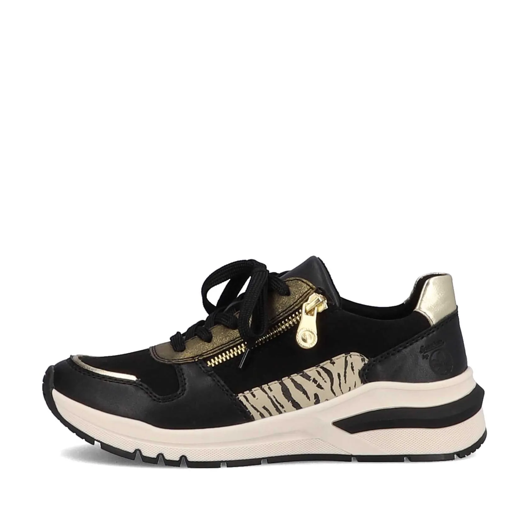 Rieker Sneakers-Women'S Sneaker Low Urban Black-Cream White