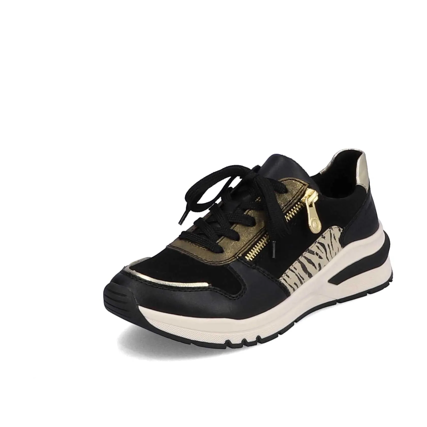 Rieker Sneakers-Women'S Sneaker Low Urban Black-Cream White