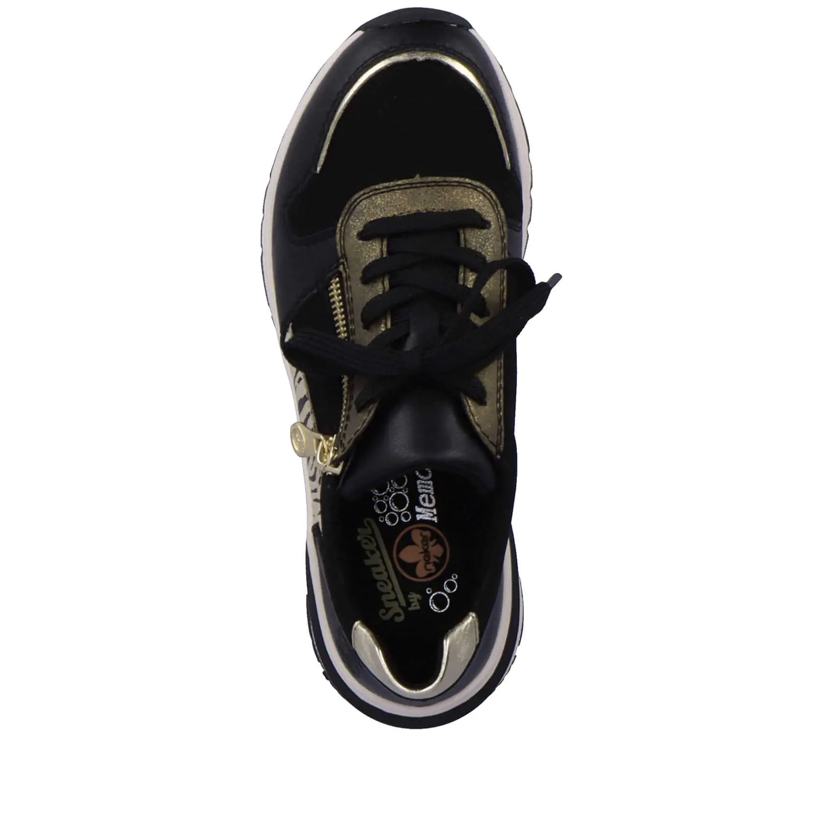 Rieker Sneakers-Women'S Sneaker Low Urban Black-Cream White