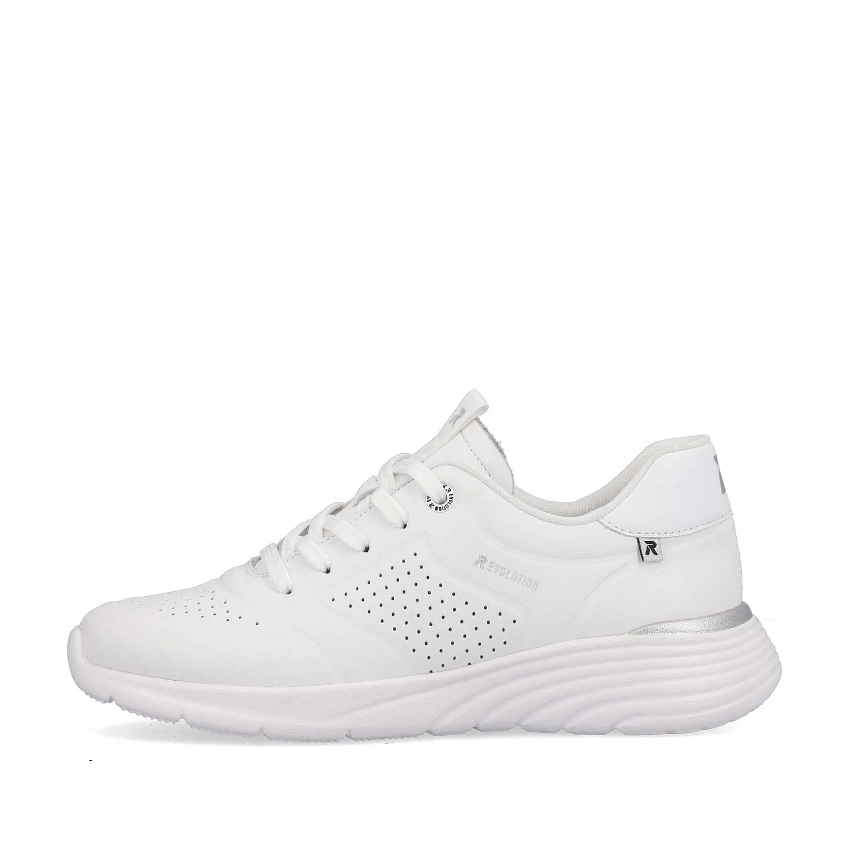 Rieker Sneakers-Women'S Sneaker Low Crystal White