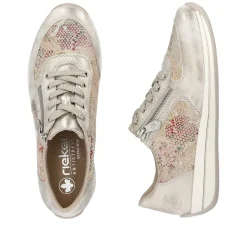 Rieker Sneakers-Women'S Sneaker Low Beige Multi-Metallic