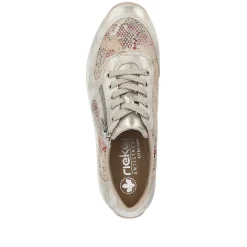 Rieker Sneakers-Women'S Sneaker Low Beige Multi-Metallic