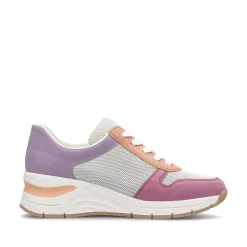 Rieker Colorful Styles-Women'S Sneaker Low Beige-Multicolored