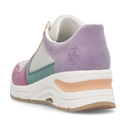 Rieker Colorful Styles-Women'S Sneaker Low Beige-Multicolored
