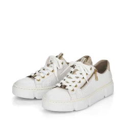 Rieker Sneakers-Women'S Sneaker Low Pearl White