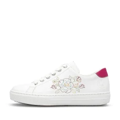 Rieker Summer Shoes-Women'S Sneaker Low Crystal White