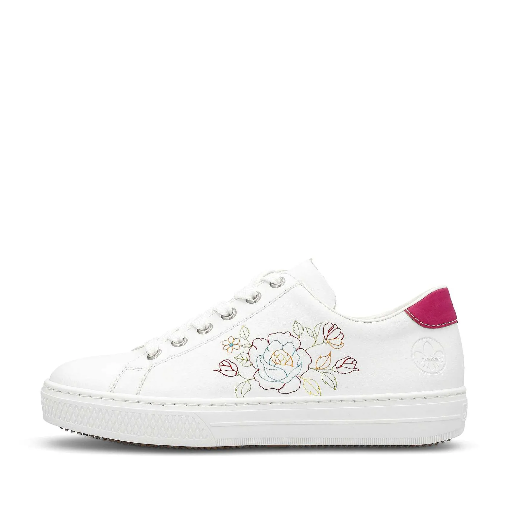 Rieker Summer Shoes-Women'S Sneaker Low Crystal White