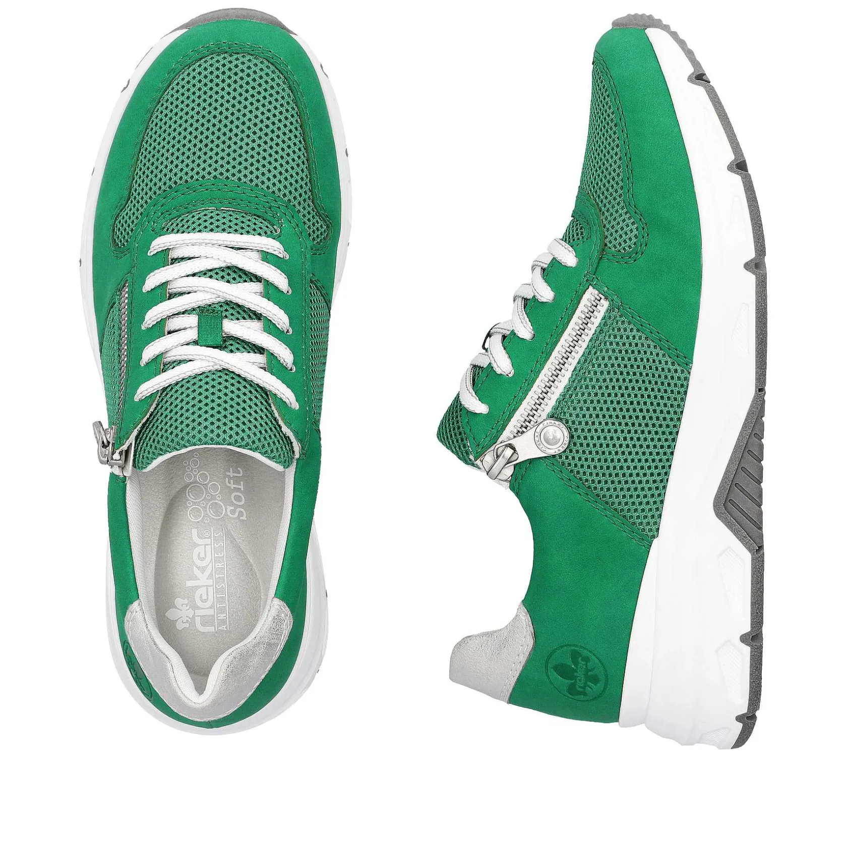Rieker Colorful Styles-Women'S Sneaker Low Grass Green