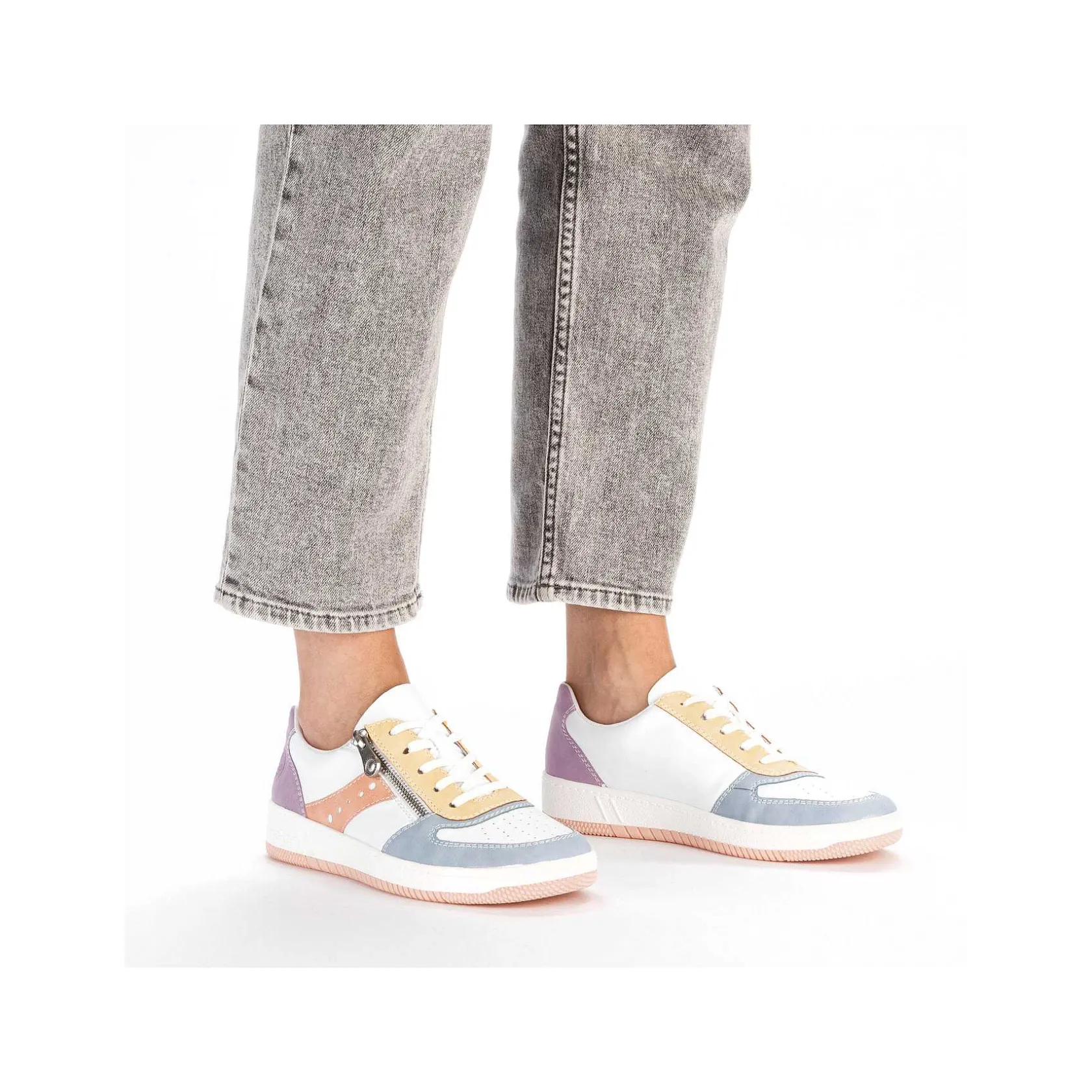 Rieker Colorful Styles-Women'S Sneaker Low White-Colorful