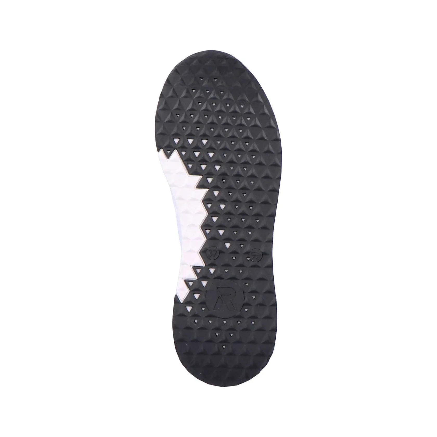 Rieker Sneakers-Women'S Sneaker Low Swan-White Arctic-Grey Zebra