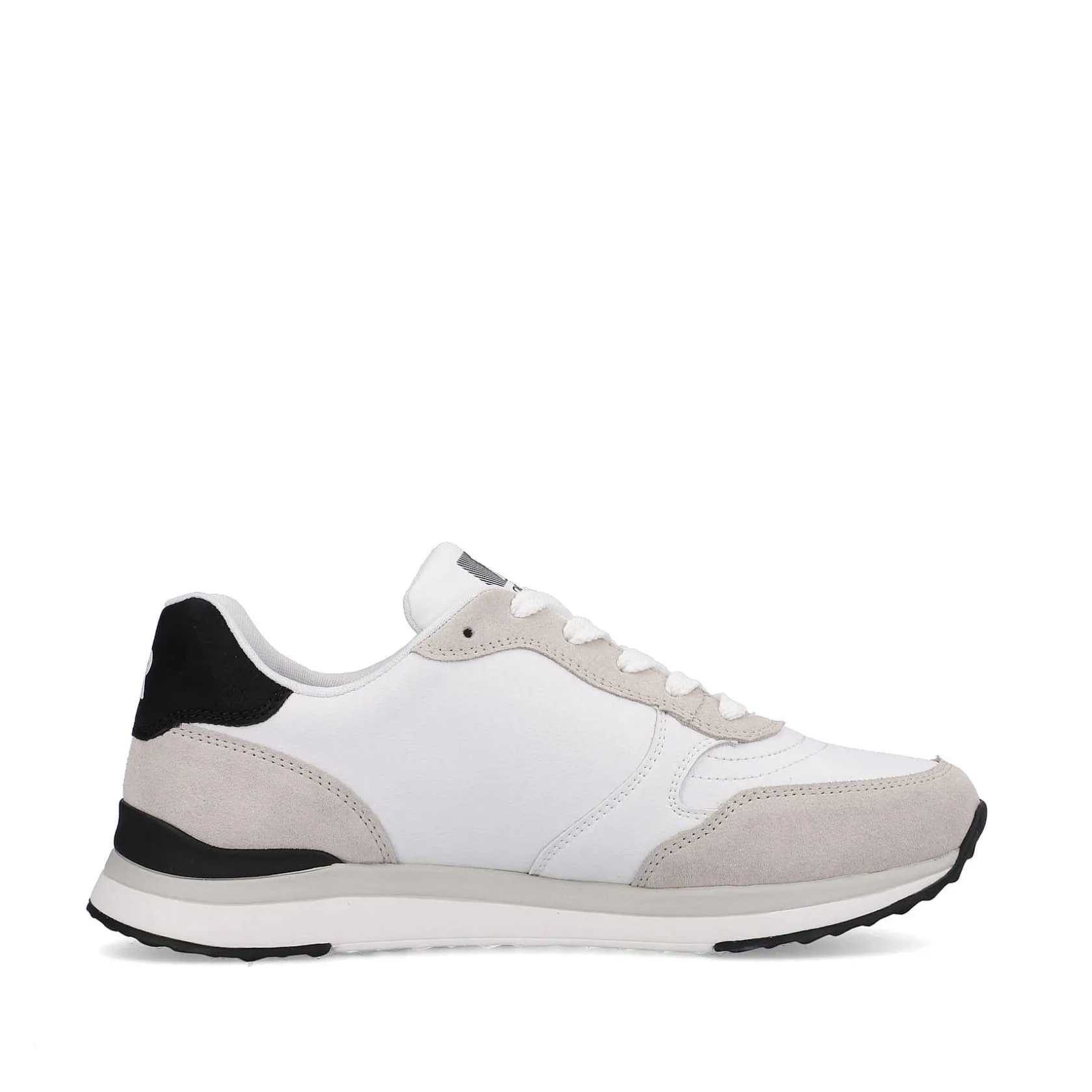 Rieker Sneakers-Women'S Sneaker Low Swan-White Arctic-Grey Zebra