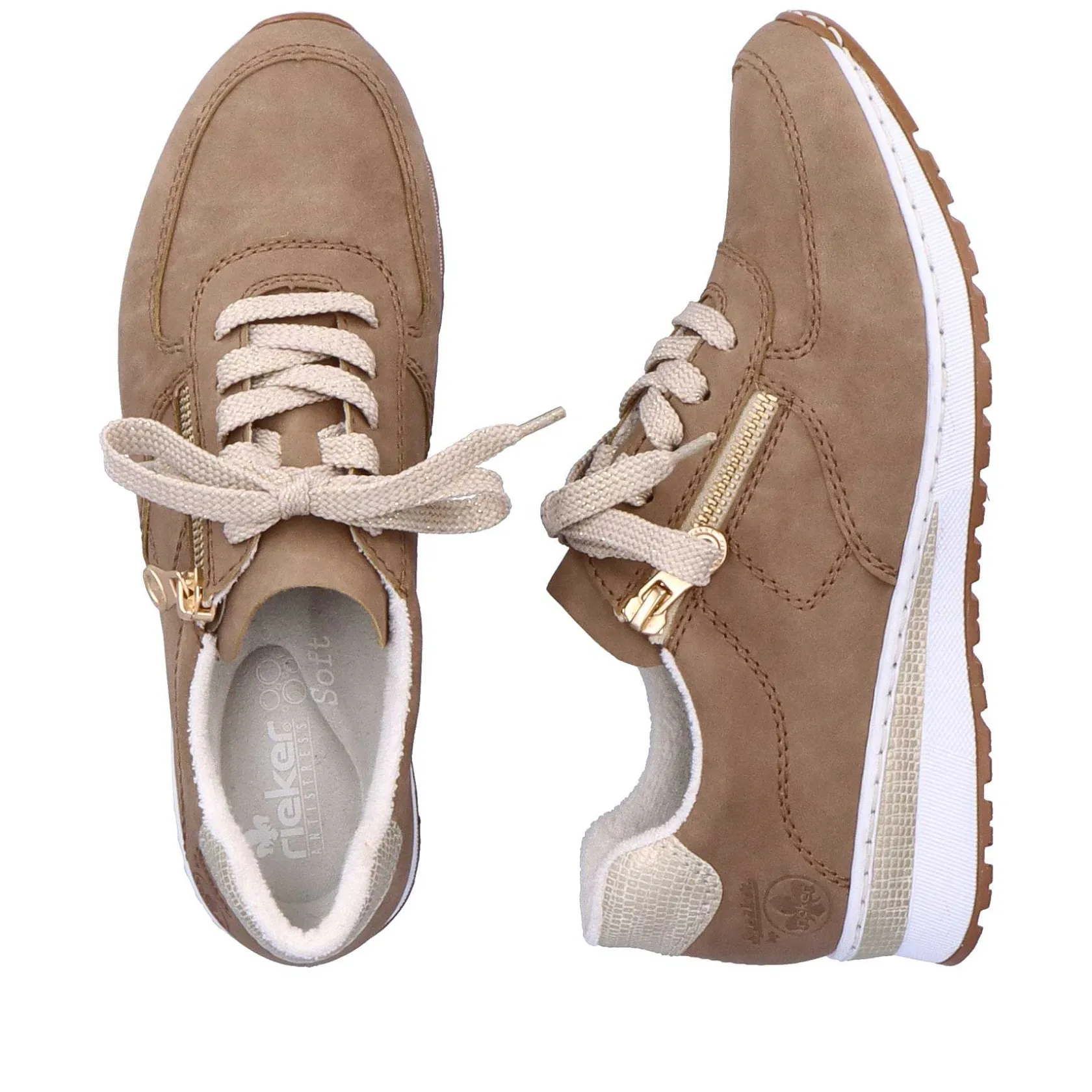 Rieker Sneakers-Women'S Sneaker Low Nut Brown