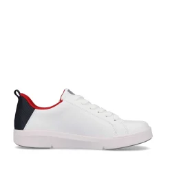 Rieker Sneakers-Women'S Sneaker Low Snow-White True-Red