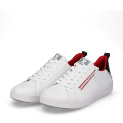 Rieker Sneakers-Women'S Sneaker Low Snow-White True-Red