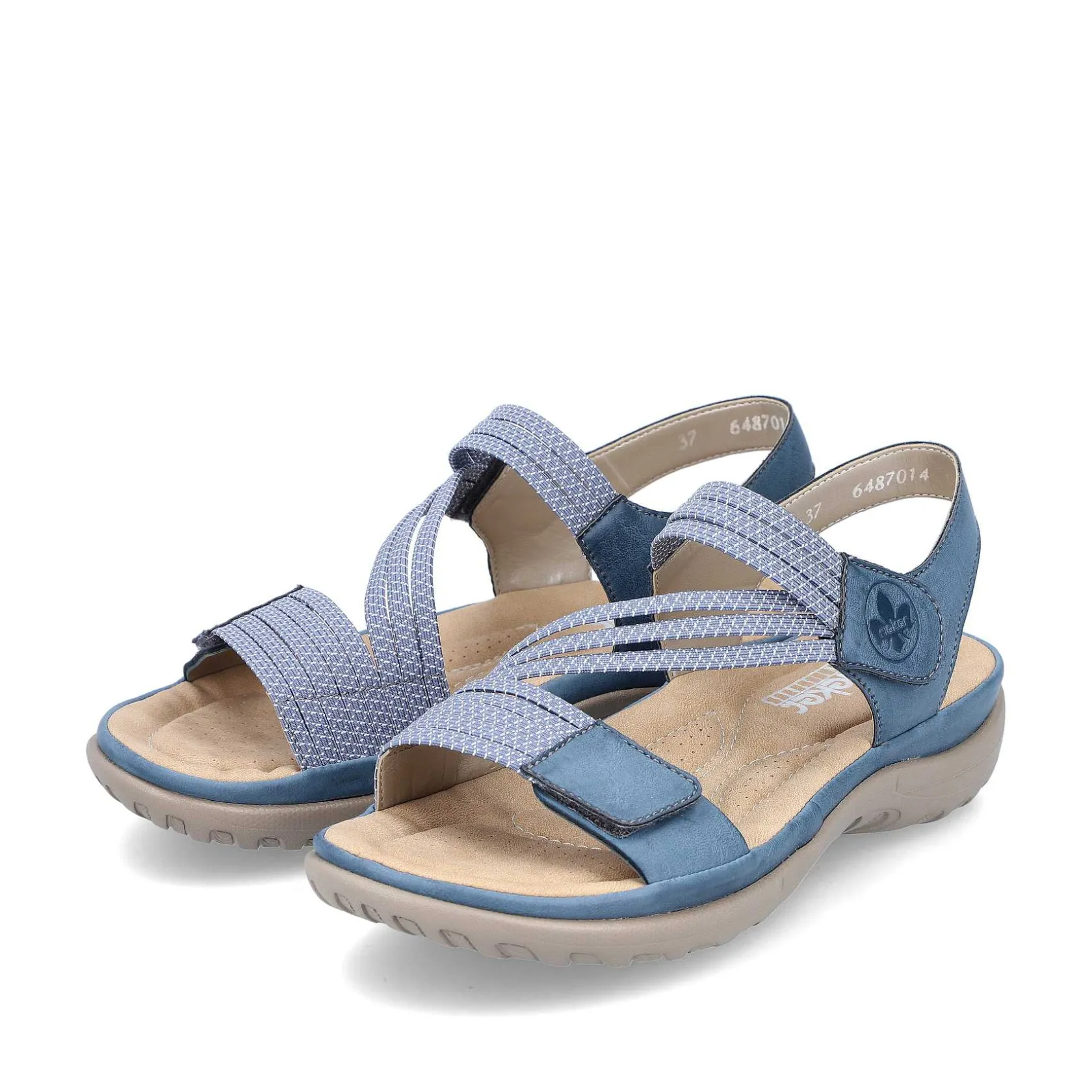 Rieker Vegan-Women'S Strappy Sandals Sky Blue